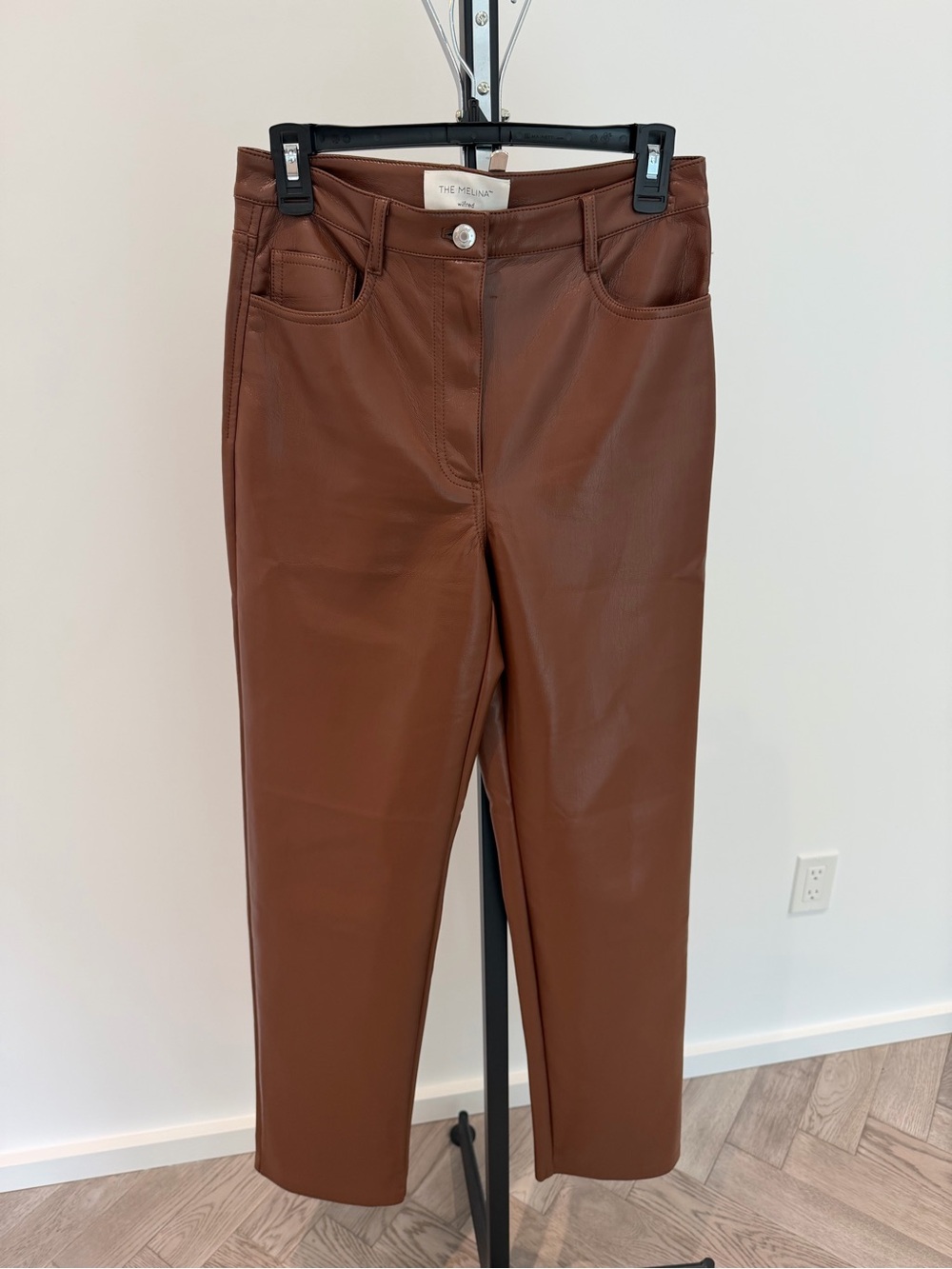 Wilfred The Melina  Pants in Brown Vegan Leather size 8